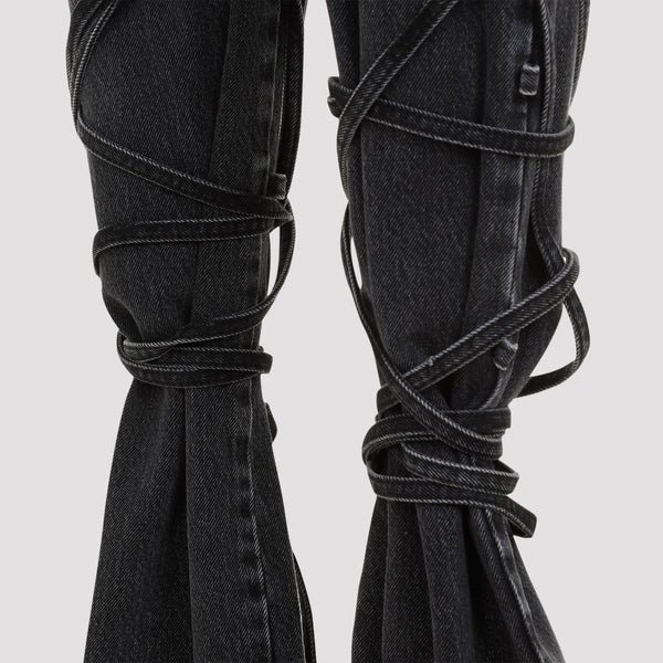 Alexander McQueen Jeans? Alexander Mcqueen Tied Jeans Women Classic Everyday Designer Jeans