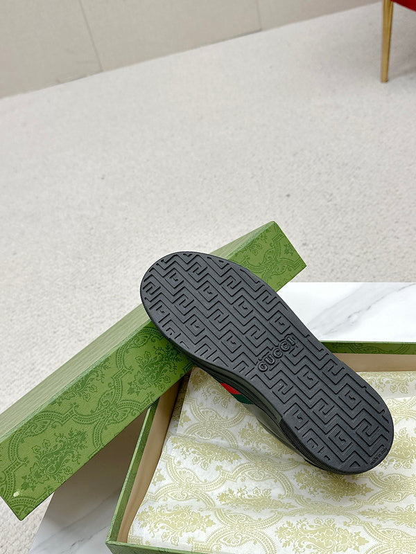 Gucci all-black luxury sneakers view 7 everyday casual design
