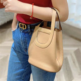 Close-up detail of poised bag design