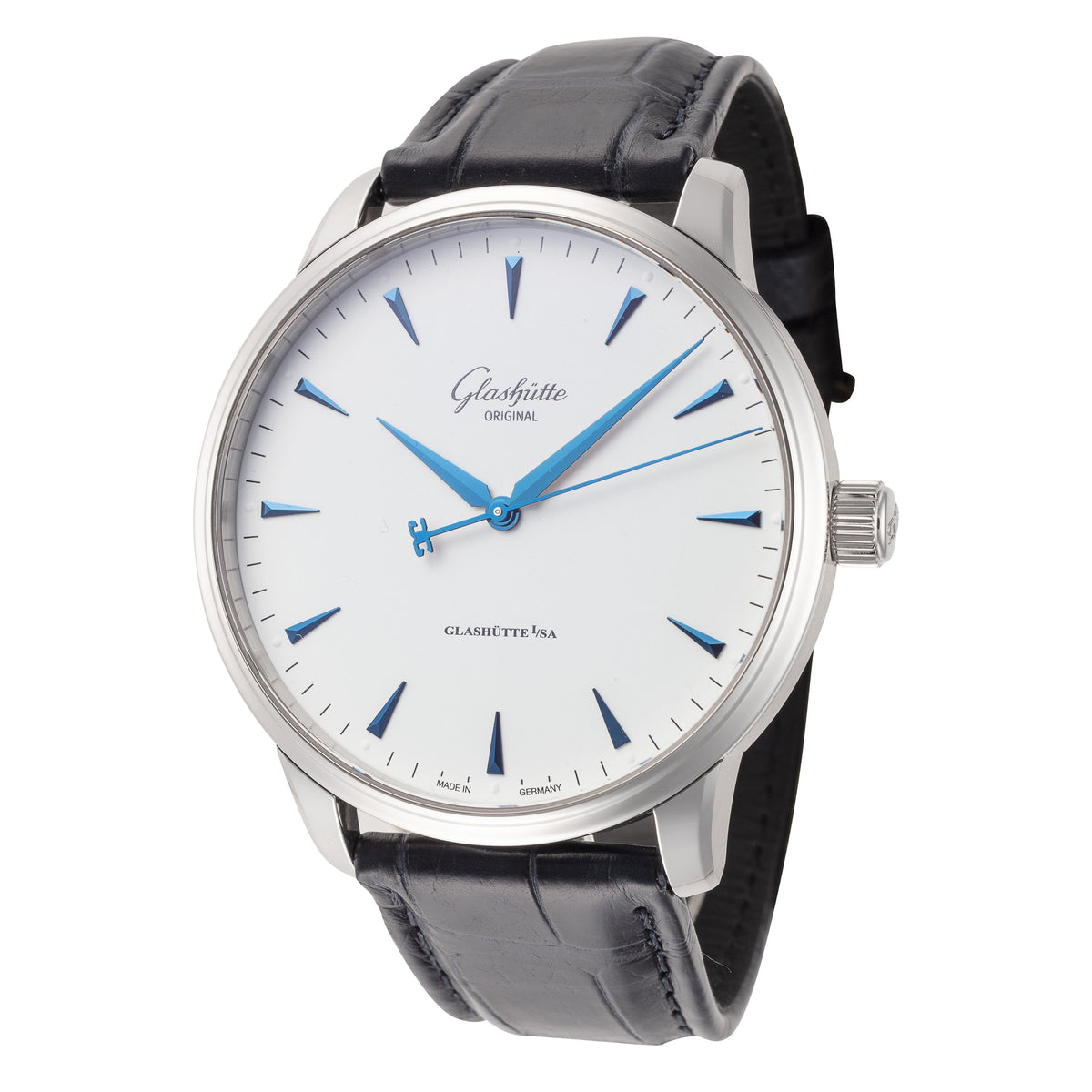 Front view of Glashutte Mens men's watch