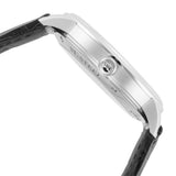 Close-up detail view of Glashutte Mens men's watch