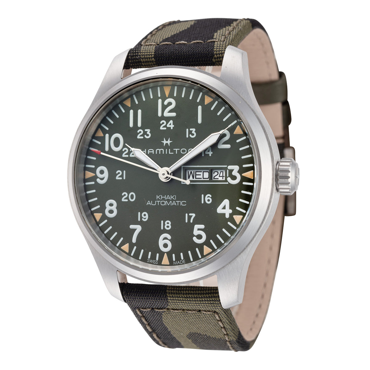 Front view of Hamilton men's watch