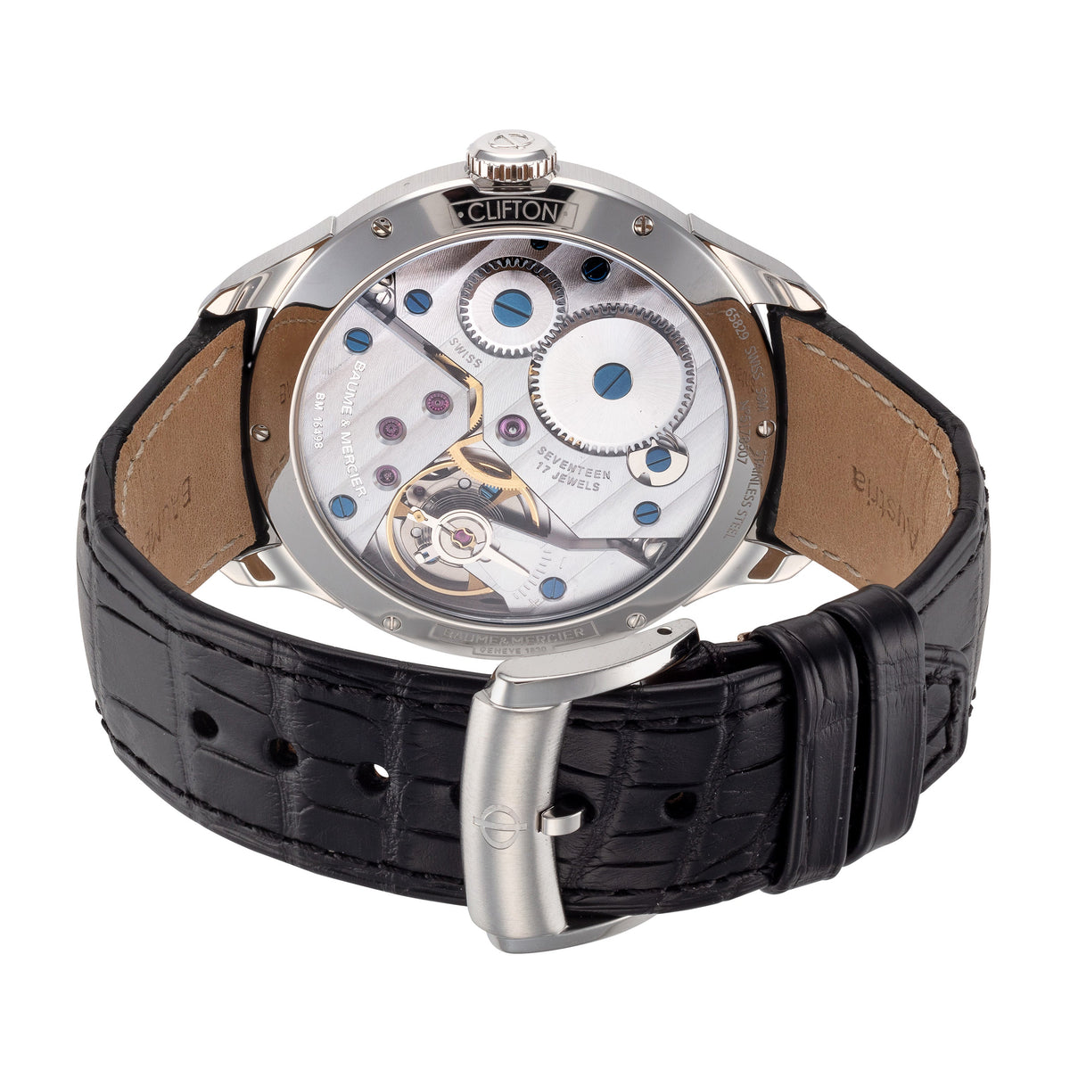 Side view of Baume and Mercier men's watch