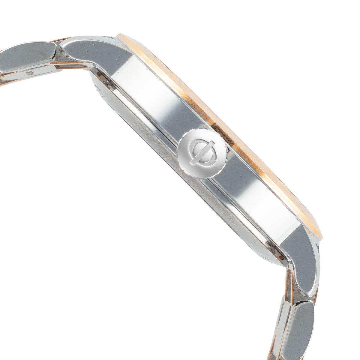 Close-up detail view of Baume and Mercier women's watch