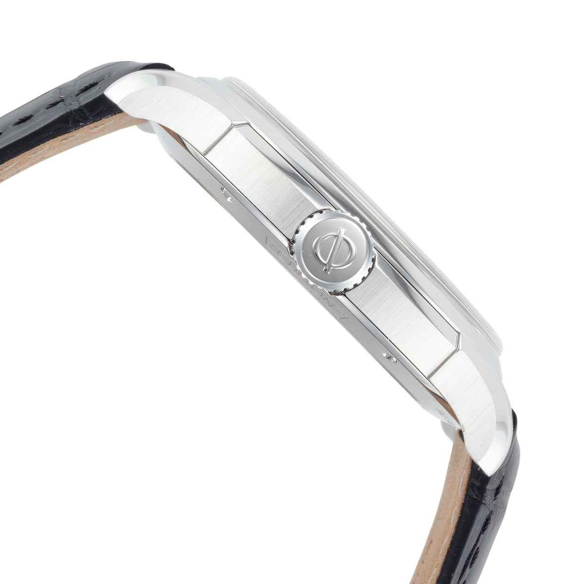 Close-up detail view of Baume and Mercier men's watch