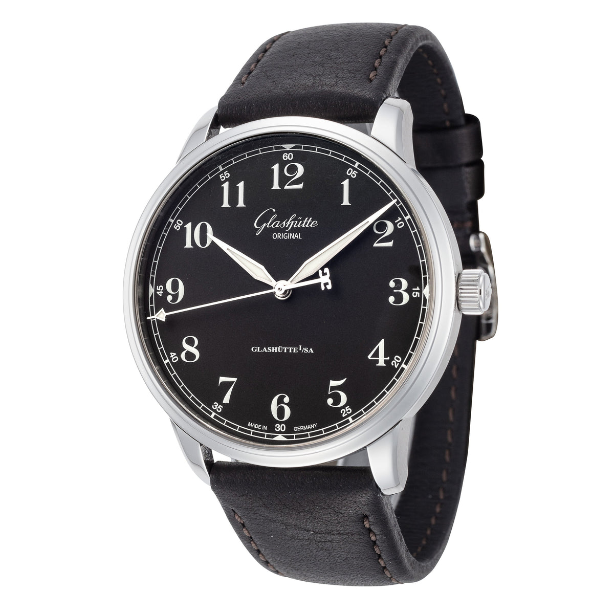 Front view of Glashutte Men's Senator men's watch