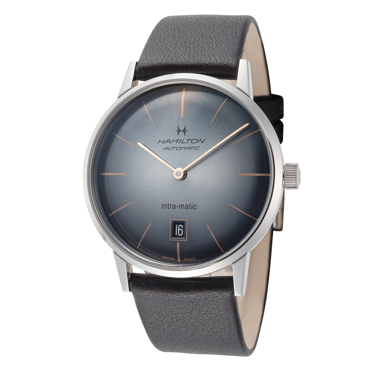 Front view of Hamilton men's watch