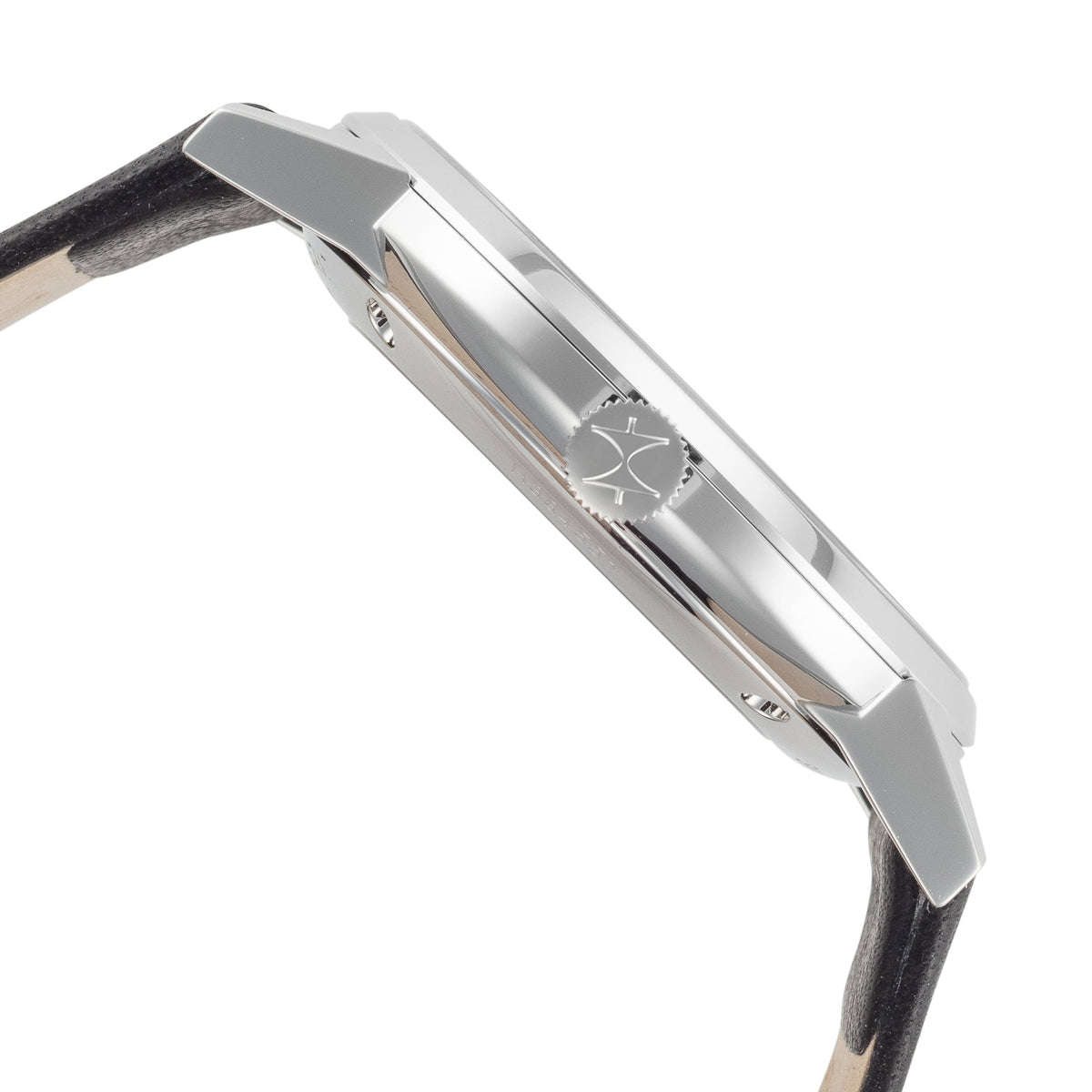 Close-up detail view of Hamilton men's watch
