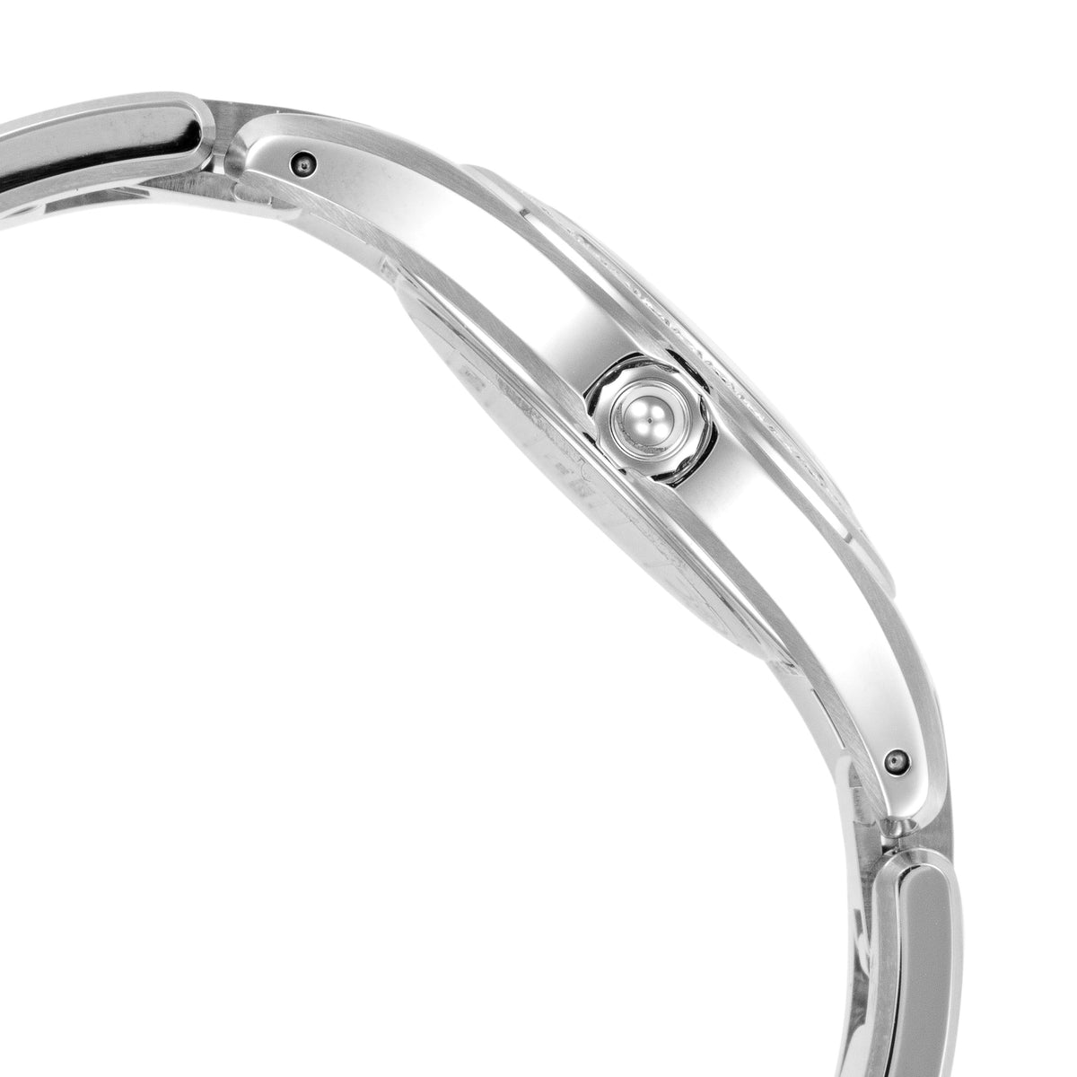 Close-up detail view of Baume and Mercier women's watch