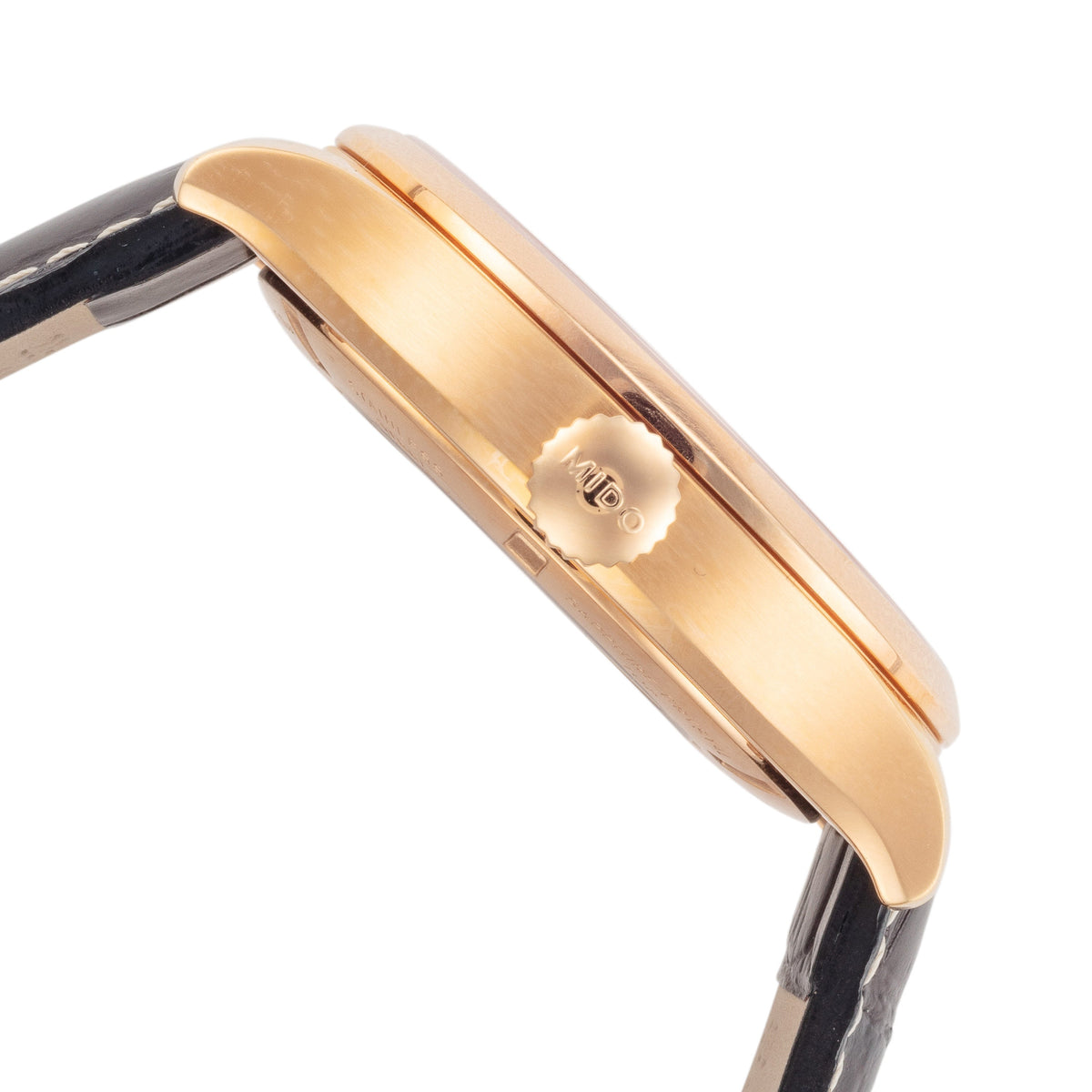 Close-up detail view of Mido Men's Multifort men's watch
