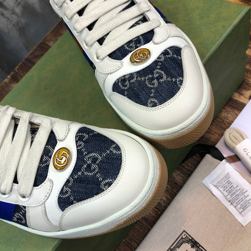 Gucci stone beige luxury sneakers view 10 chunky sole construction