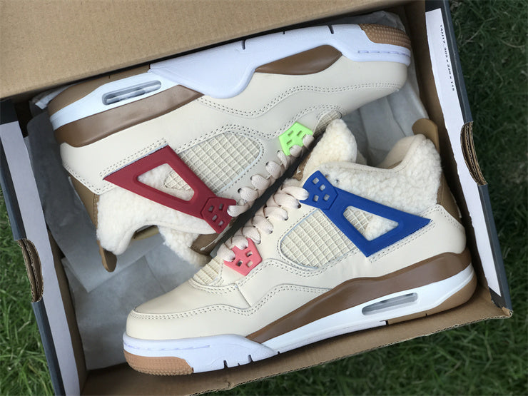 Nike Fashion sneakers in stone beige chunky sole construction front view