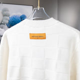 Full styled look of Louis Vuitton luxury clothing with tailored silhouette