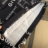 Side profile of Givenchy luxury clothing with signature branding