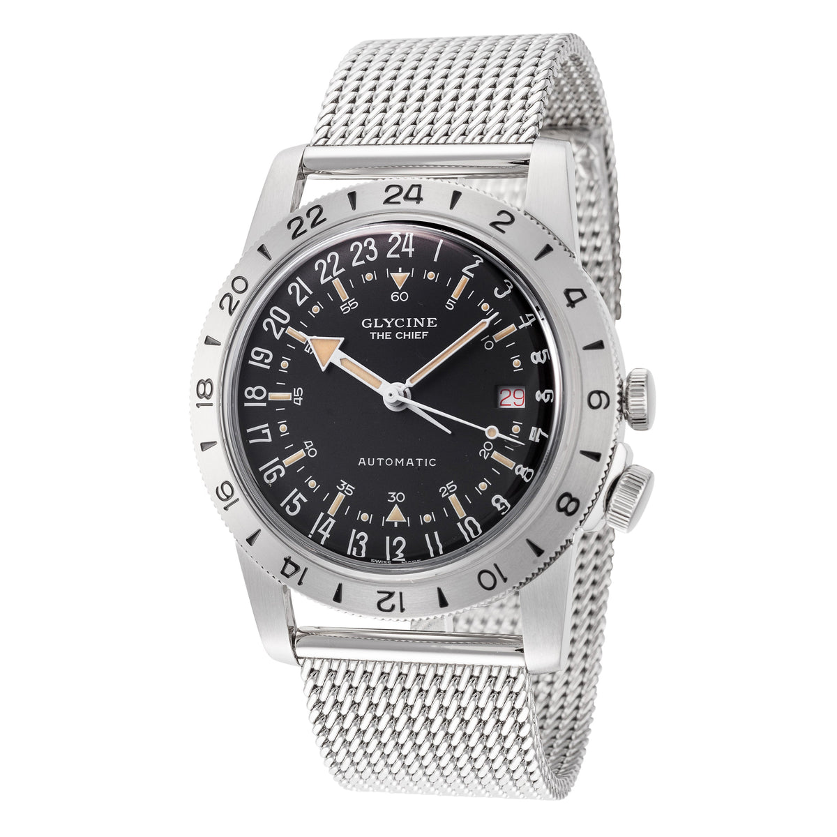 Front view of Glycine Men's GL0468 men's watch