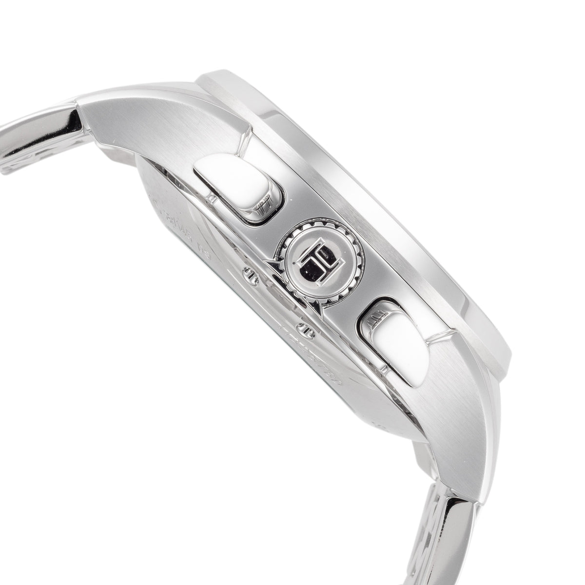 Close-up detail view of Hamilton men's watch