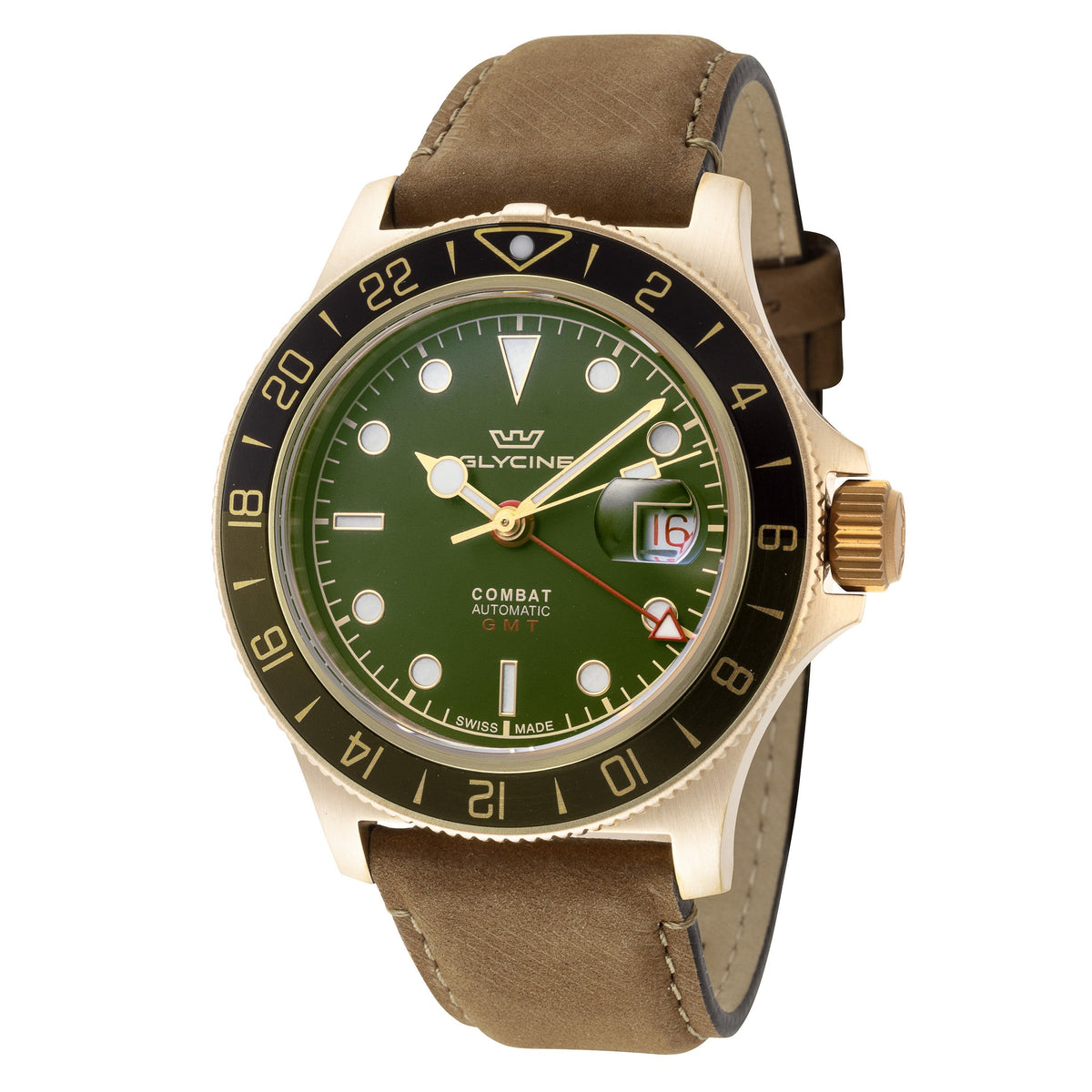 Front view of Glycine Men's GL0318 men's watch
