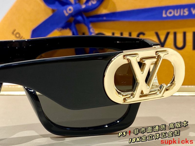 Lifestyle view of Louis Vuitton unisex sunglasses