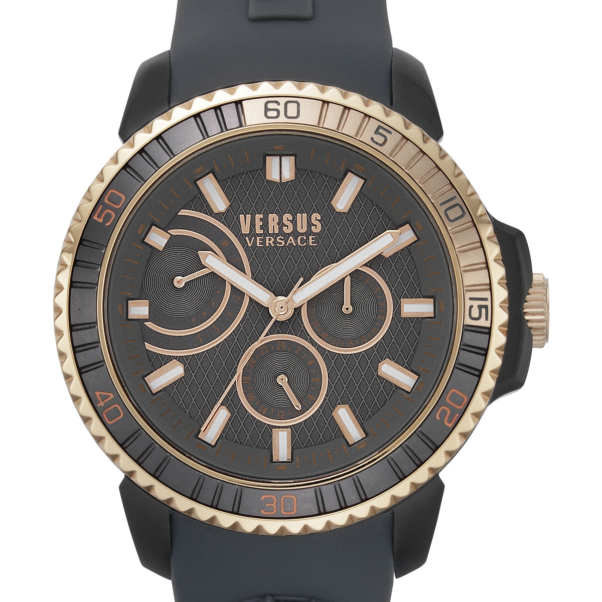 Front view of Versace men's watch