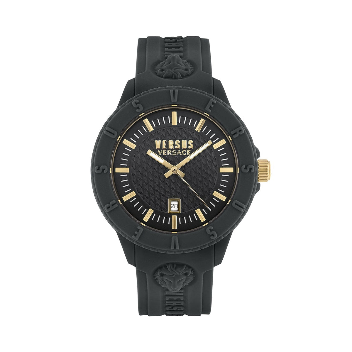 Front view of Versace men's watch