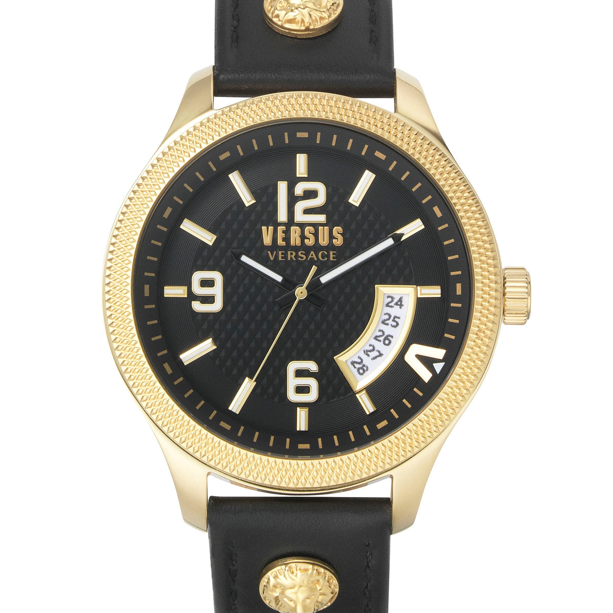 Front view of Versace men's watch