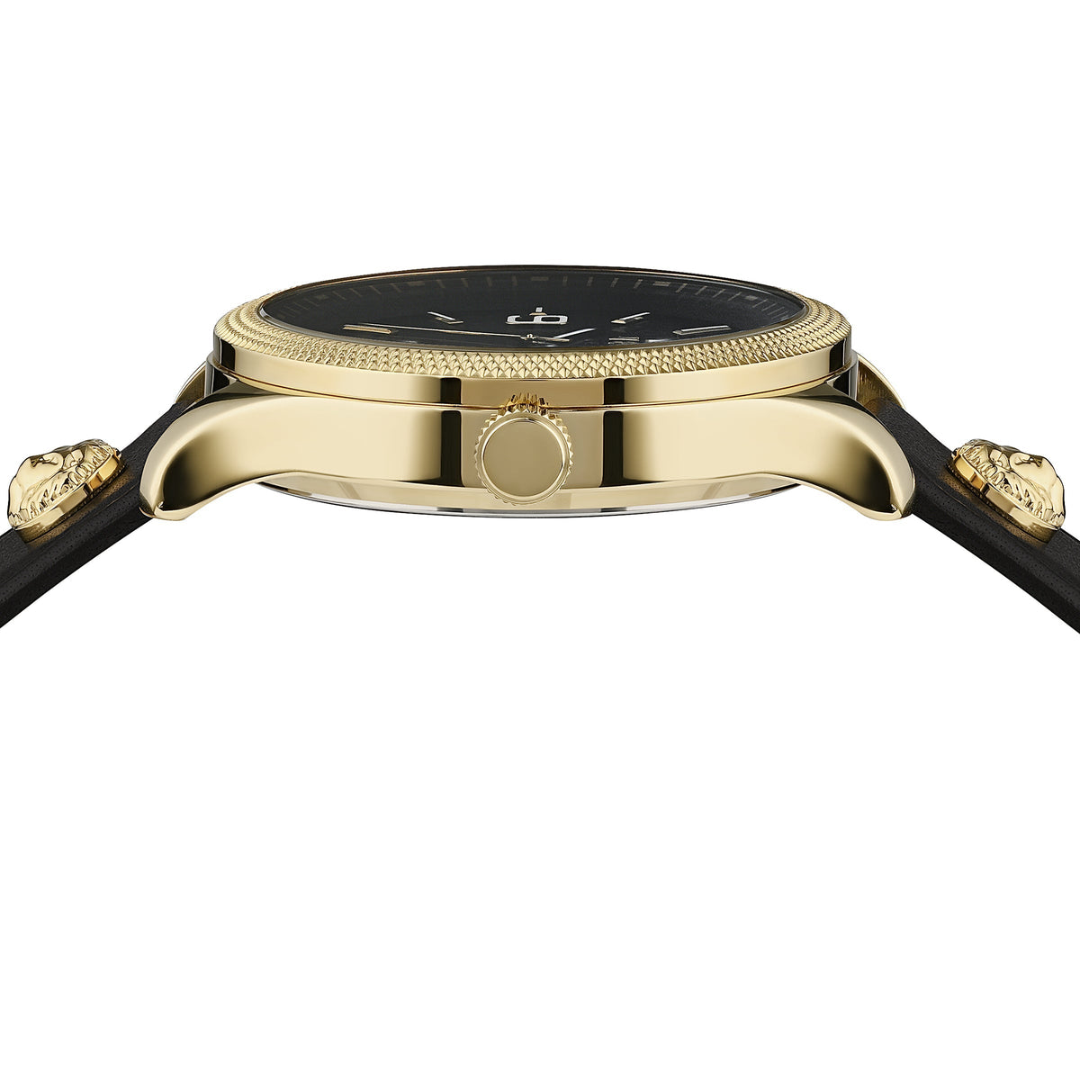 Side view of Versace men's watch