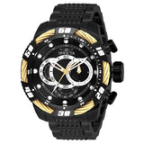 Front view of Invicta men's black watch