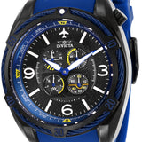 Front view of Invicta men's black watch