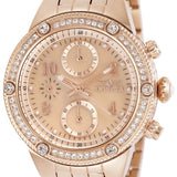 Front view of Invicta women's rose gold watch
