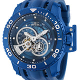 Front view of Invicta men's blue watch