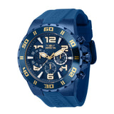 Front view of Invicta men's blue watch