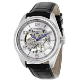 Front view of Invicta men's silver watch