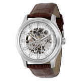 Front view of Invicta men's silver watch