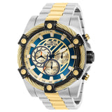 Front view of Invicta men's blue watch