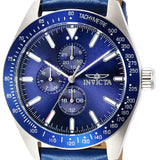 Front view of Invicta men's blue watch