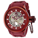 Front view of Invicta men's red watch
