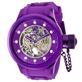 Front view of Invicta men's purple watch