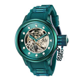 Front view of Invicta men's green watch
