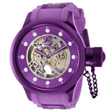 Front view of Invicta men's purple watch