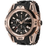 Front view of Invicta men's black watch