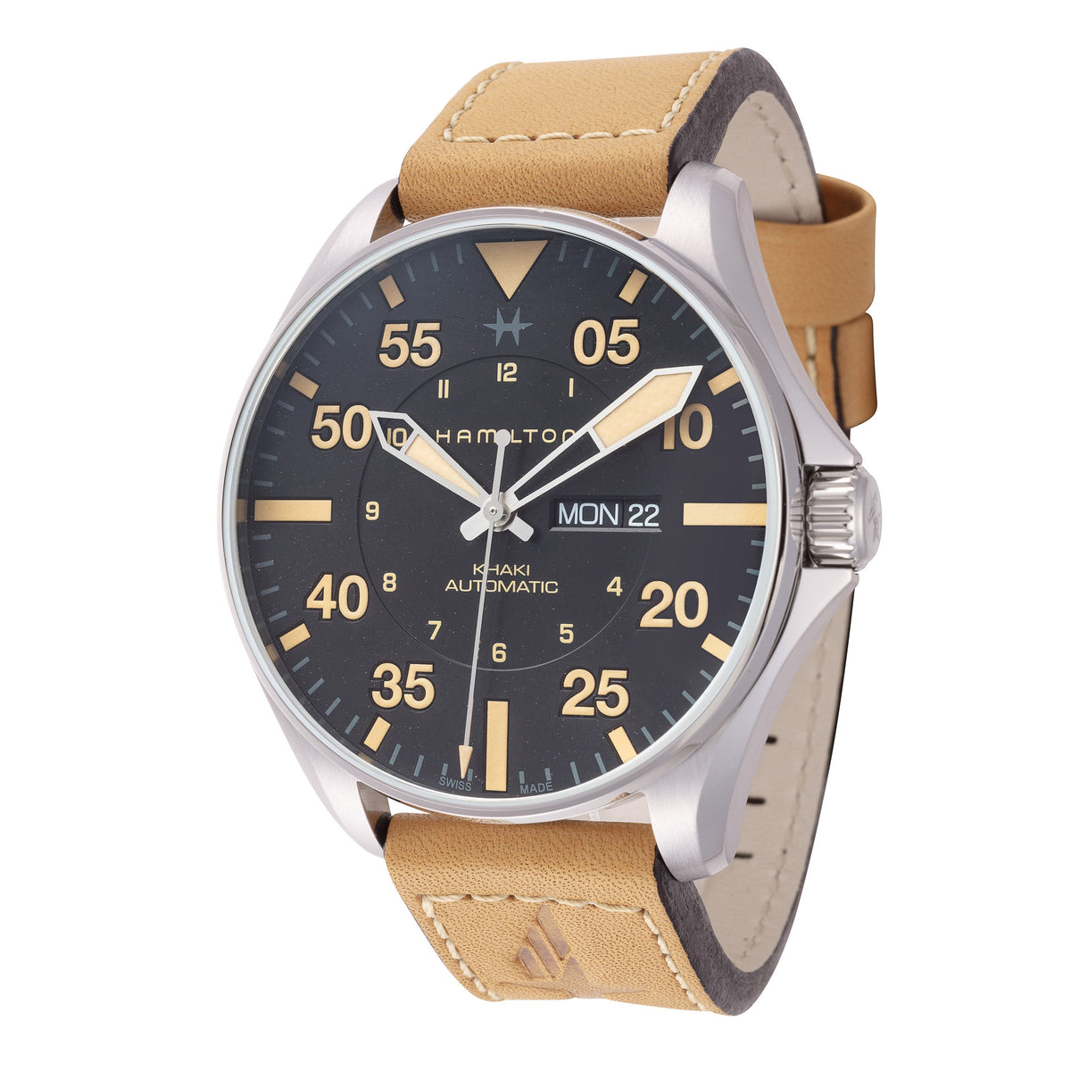 Front view of Hamilton men's watch