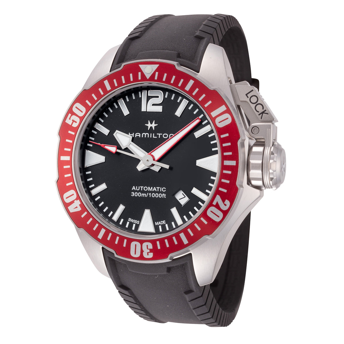 Front view of Hamilton men's watch