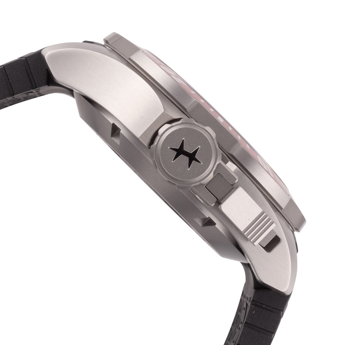 Side view of Hamilton men's watch