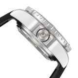 Close-up detail view of Solar Aqua Men's men's blue watch