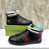 Gucci fresh white-and-black luxury sneakers view 11 sleek tonal finish