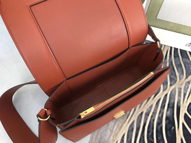 Top view of refined polished women's handbag – women's premium purse