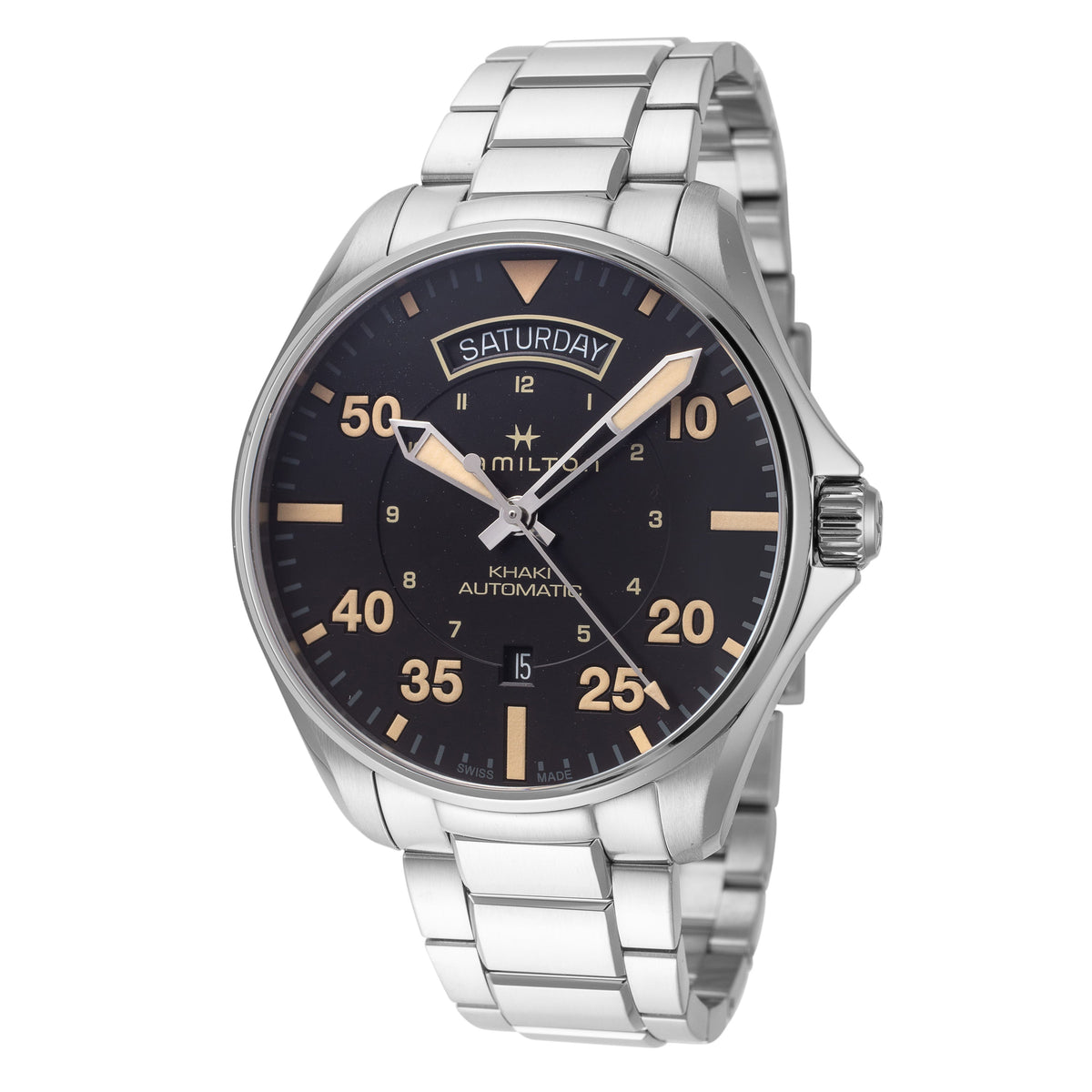 Front view of Hamilton men's watch