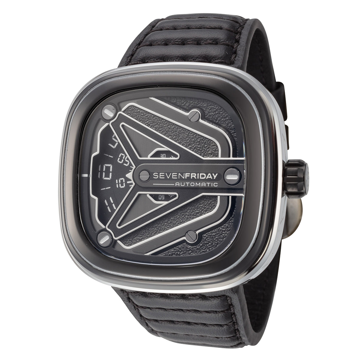 Front view of SevenFriday Men's M3-08 men's watch