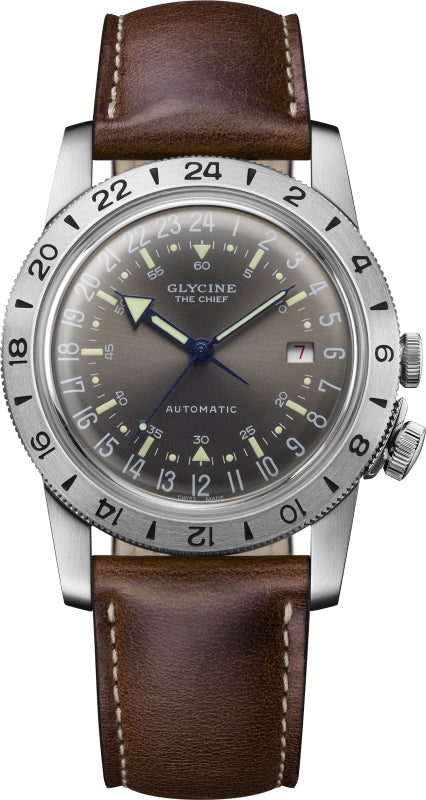 Front view of Glycine Men's GL0412 men's watch