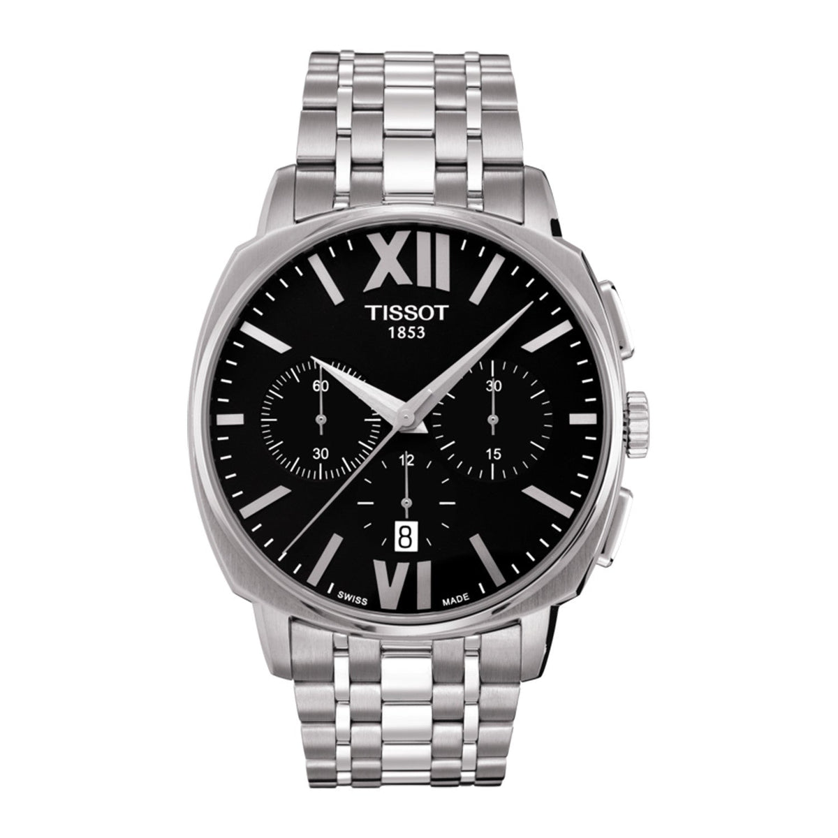 Front view of Tissot men's watch